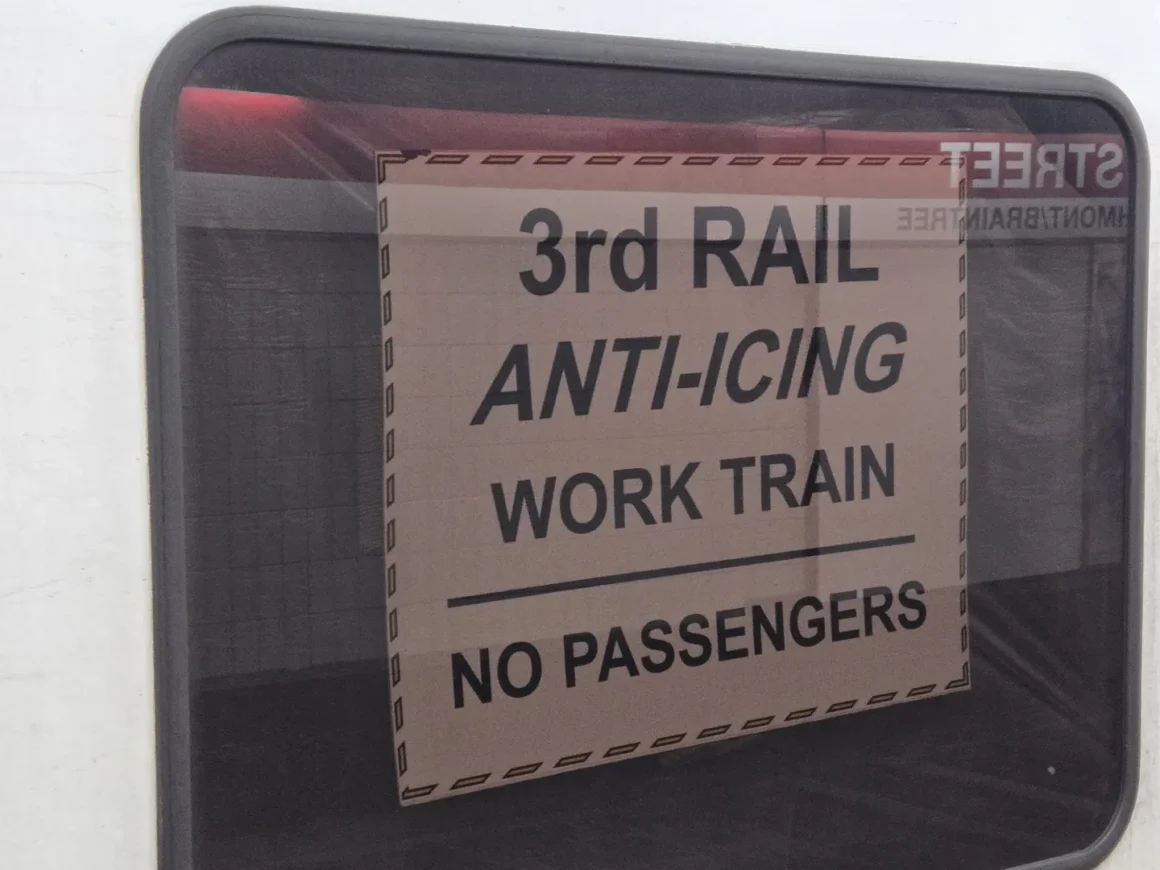 MBTA third rail anti icing