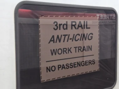 MBTA third rail anti icing