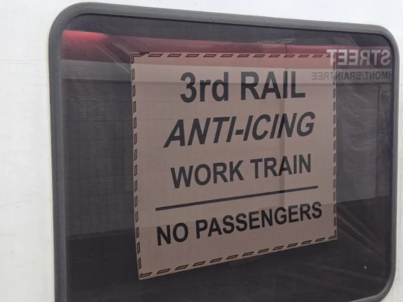 MBTA third rail anti icing